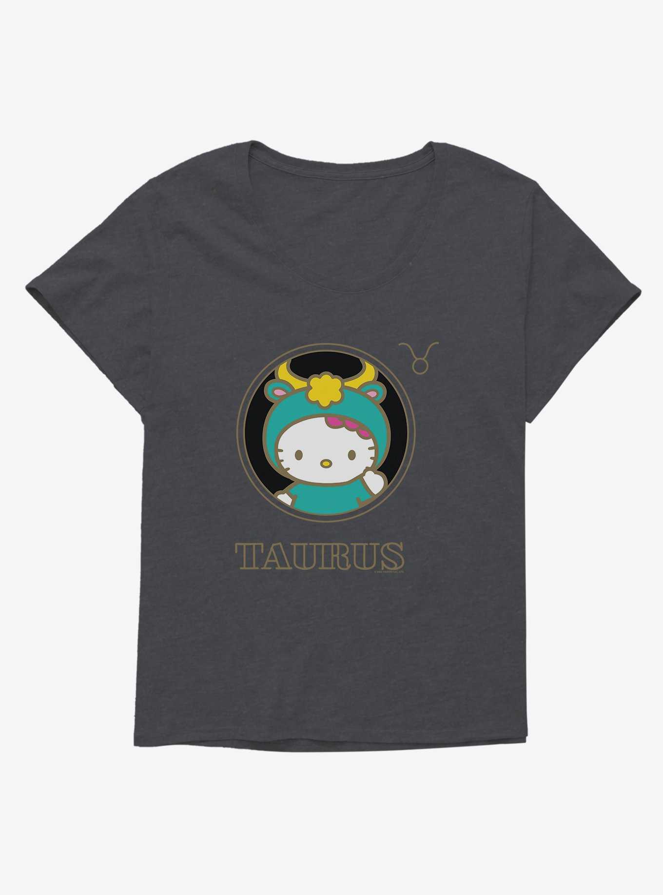 Hello Kitty Star Sign Taurus Stencil Girls T-Shirt Plus Size, , hi-res