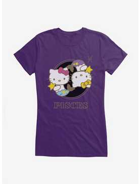 Hello Kitty Star Sign Pisces Stencil Girls T-Shirt, , hi-res