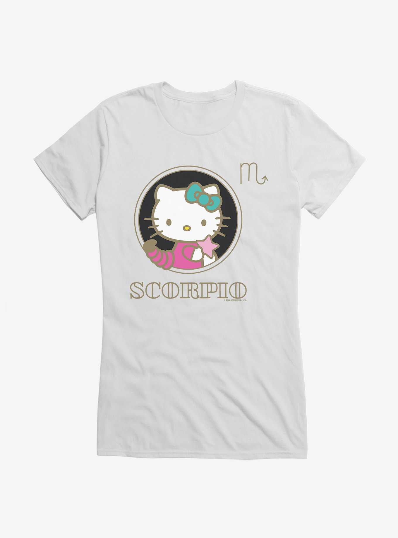 Hello Kitty Star Sign Scorpio Stencil Girls T-Shirt, , hi-res