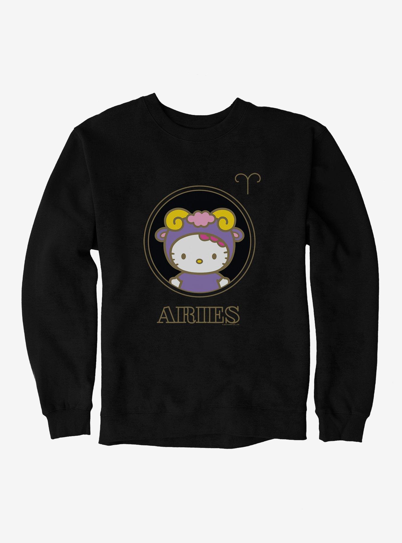 Hello Kitty Star Sign Aries Stencil Sweatshirt, , hi-res