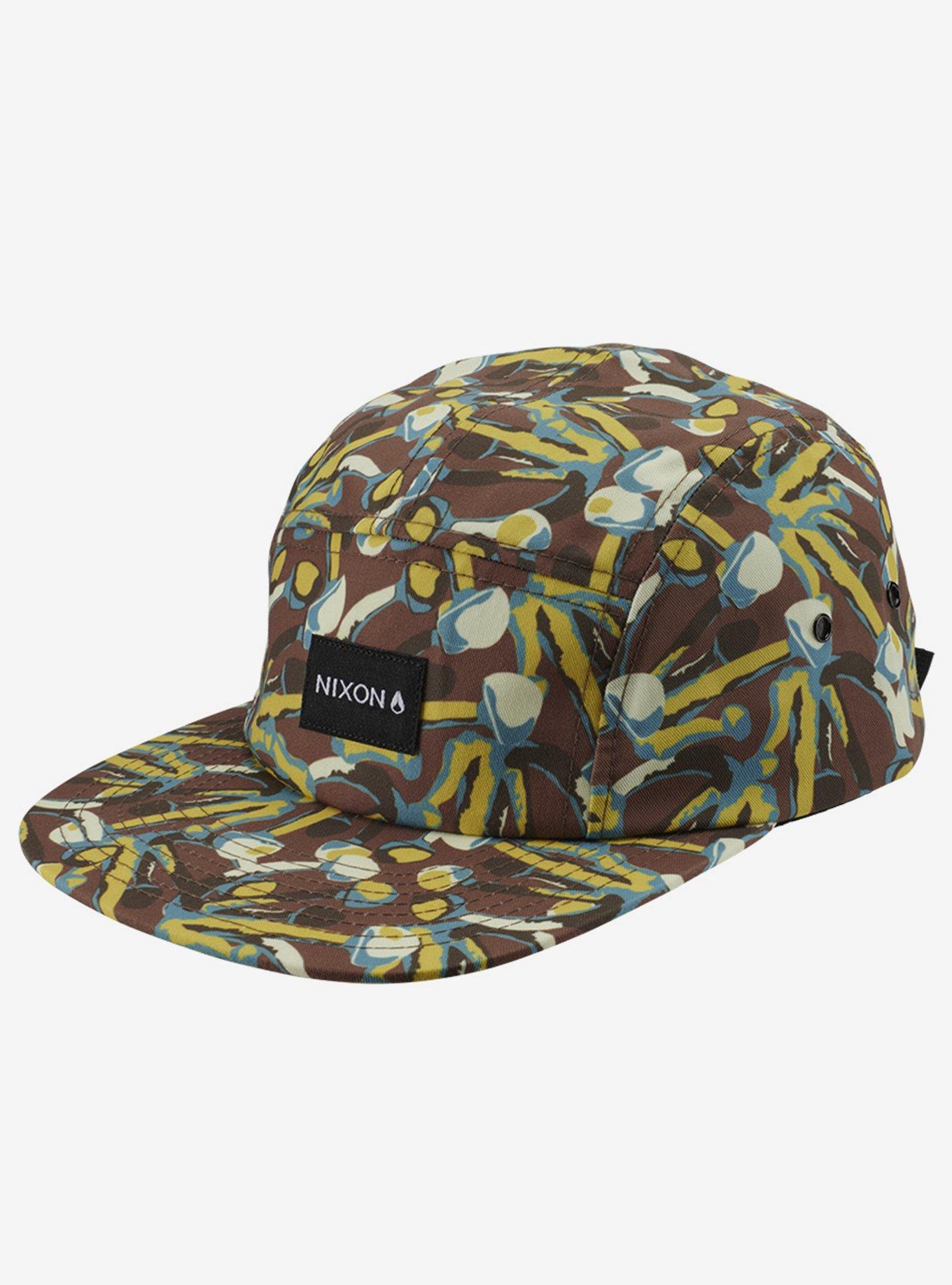 Nixon Mikey Strapback Hat Brown Multi Snapcap Hat, , hi-res