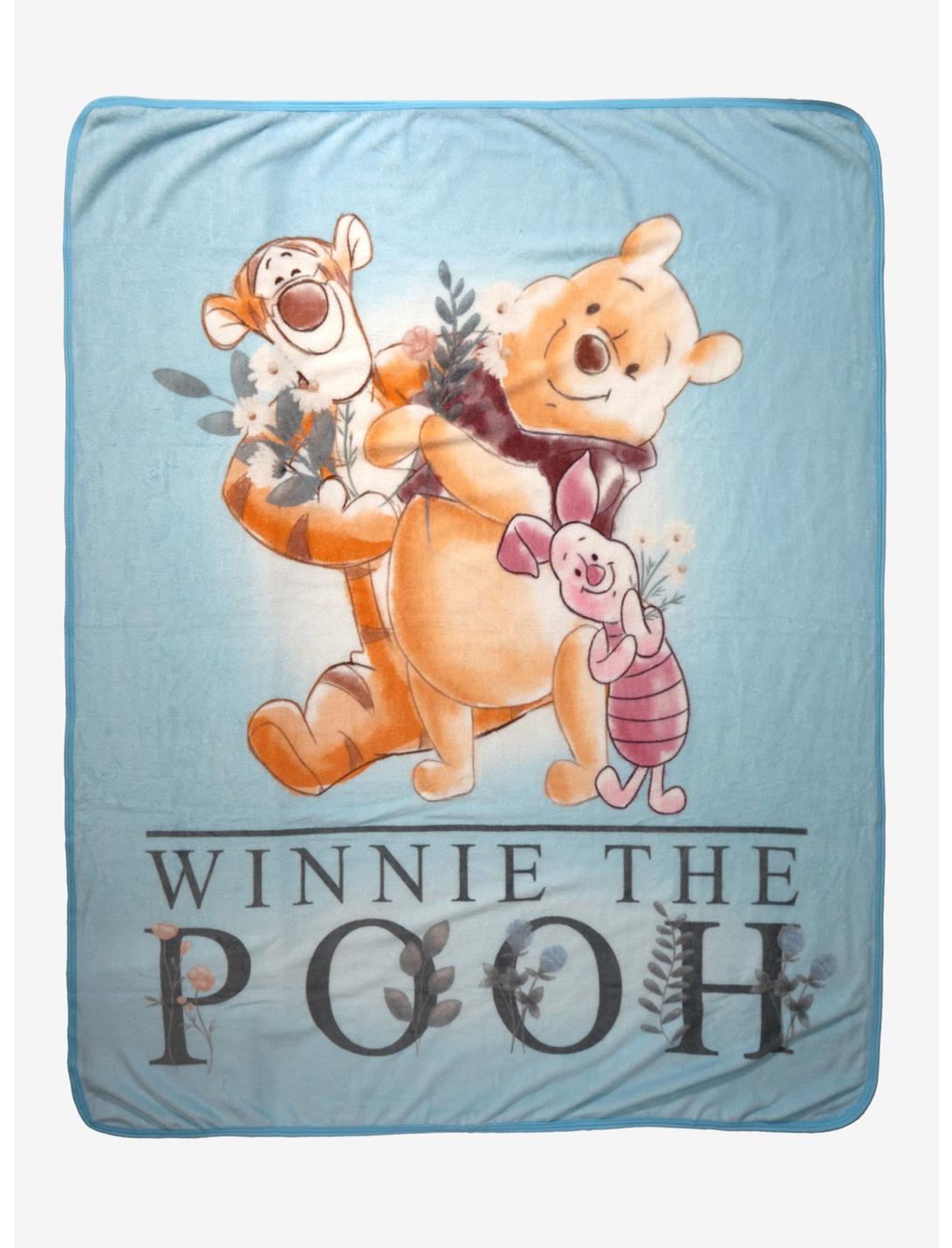 Disney Winnie The Pooh Trio Throw Blanket, , hi-res