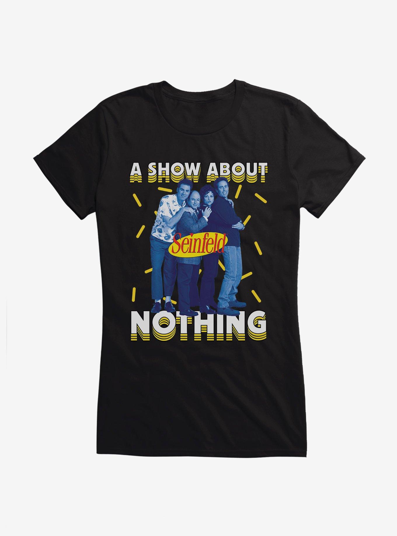Seinfeld A Show About Nothing Girls T-Shirt, BLACK, hi-res