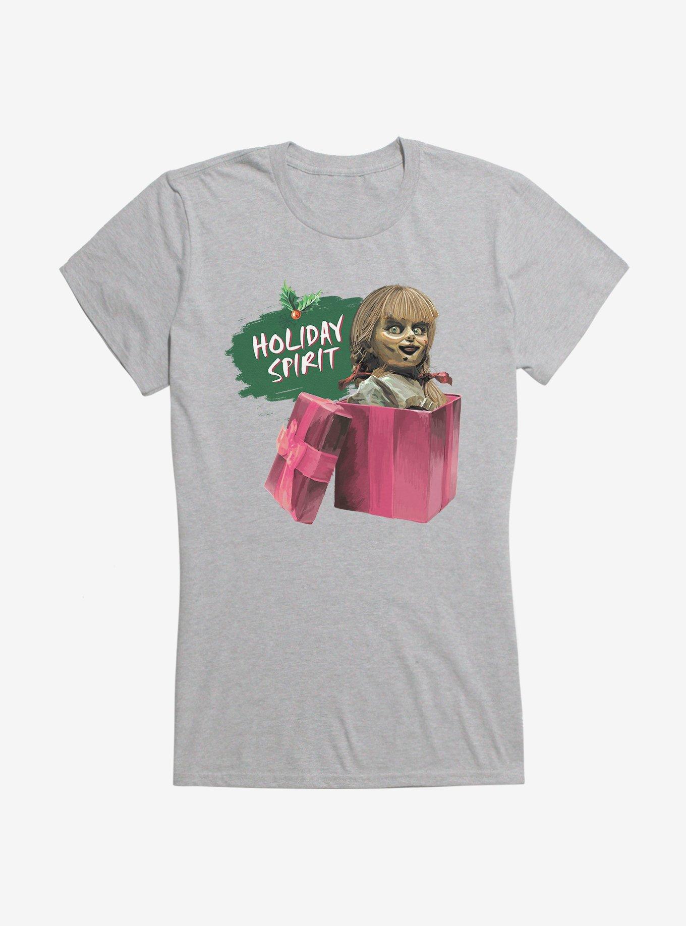 Annabelle Holiday Spirit Girls T-Shirt, HEATHER, hi-res