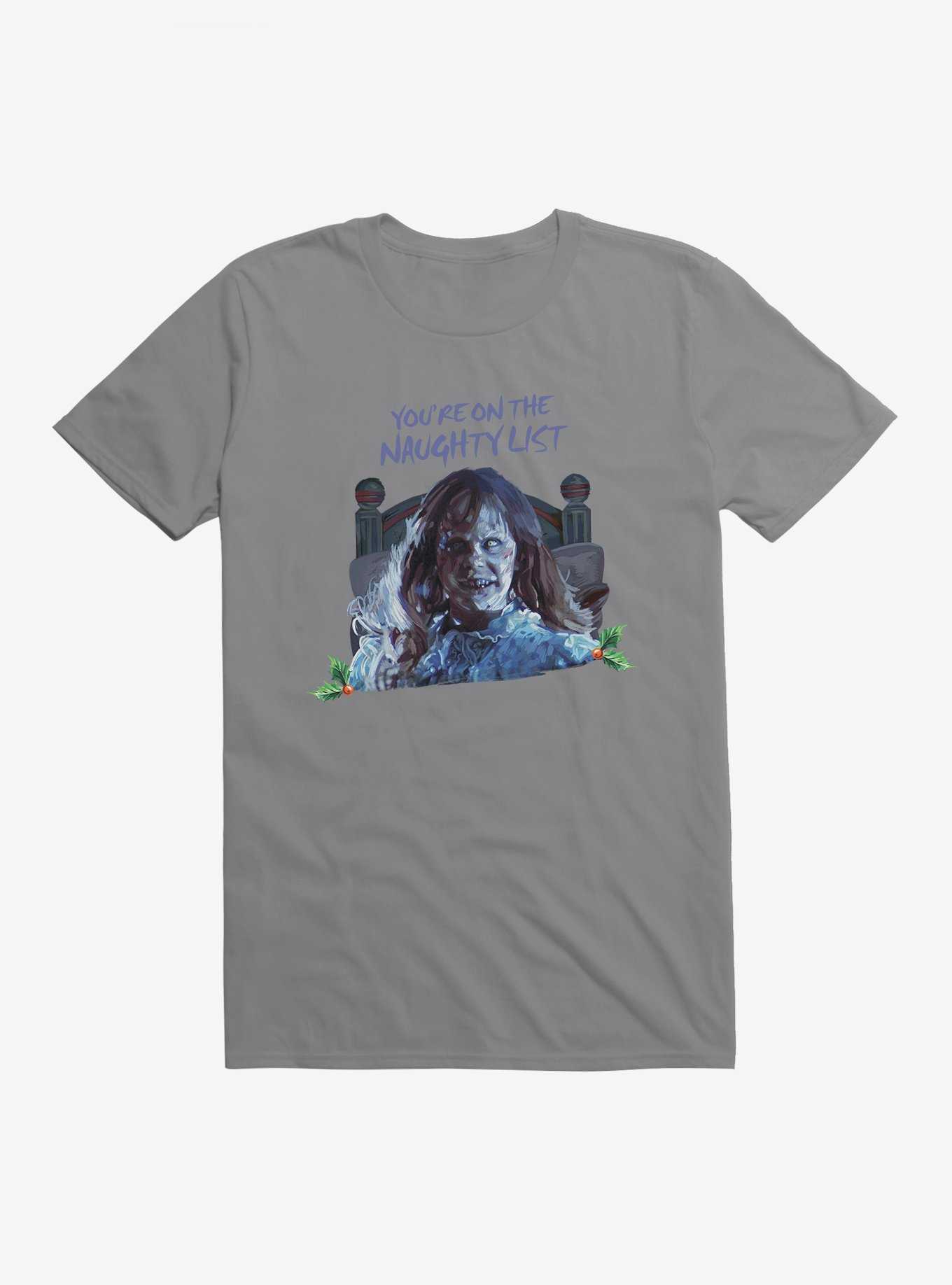 The Exorcist On The Naughty List T-Shirt, STORM GREY, hi-res