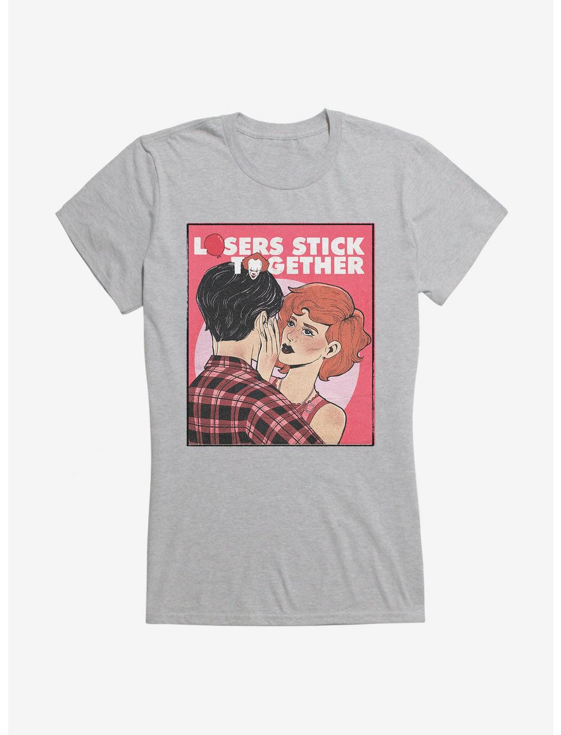 IT2 Losers Stick Together Girls T-Shirt, HEATHER, hi-res
