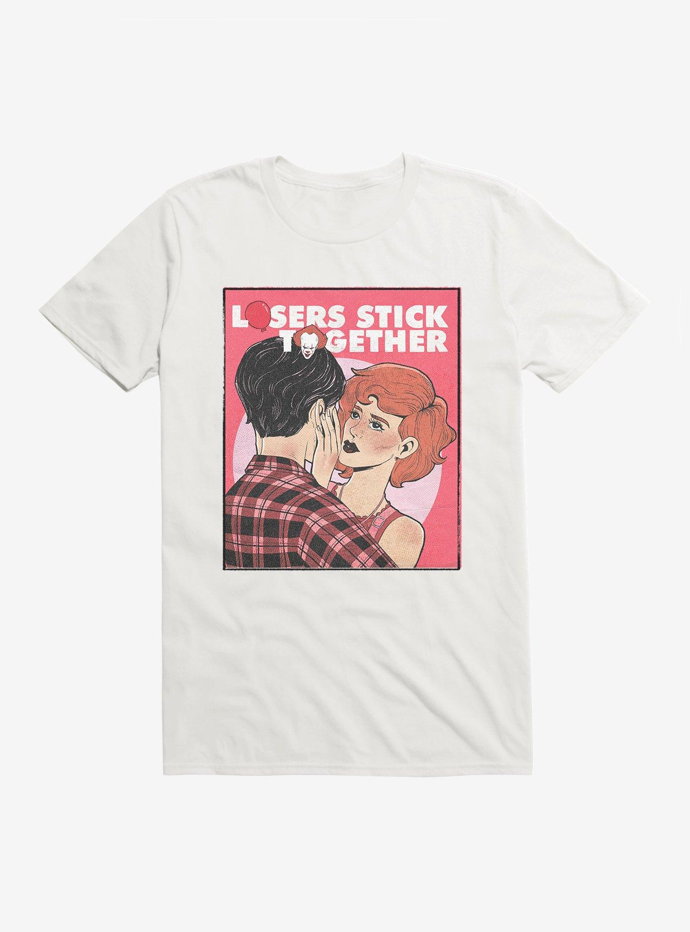 IT2 Losers Stick Together T-Shirt, WHITE, hi-res
