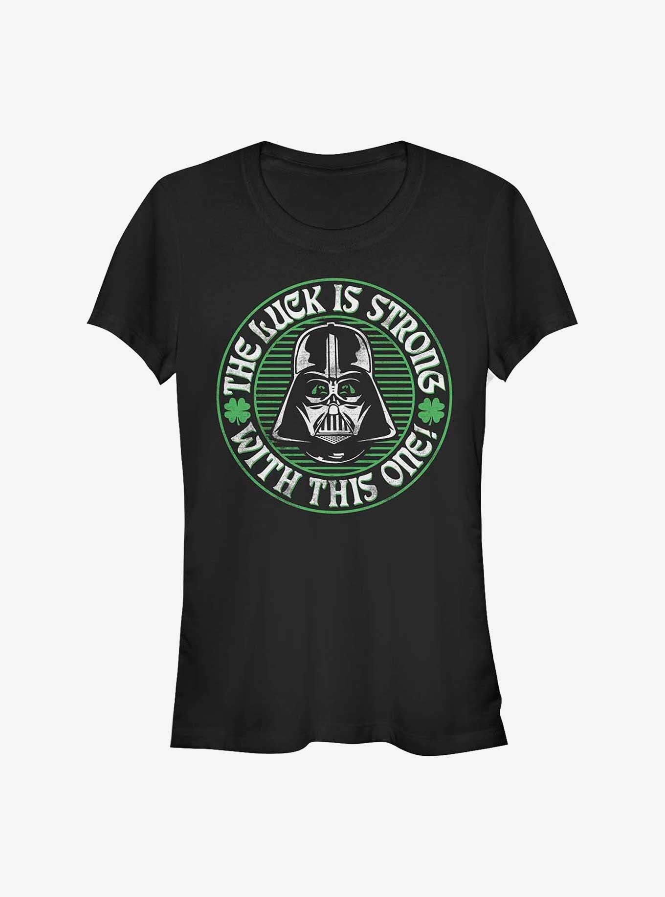 Star Wars Luck Is Strong Girls T-Shirt, BLACK, hi-res
