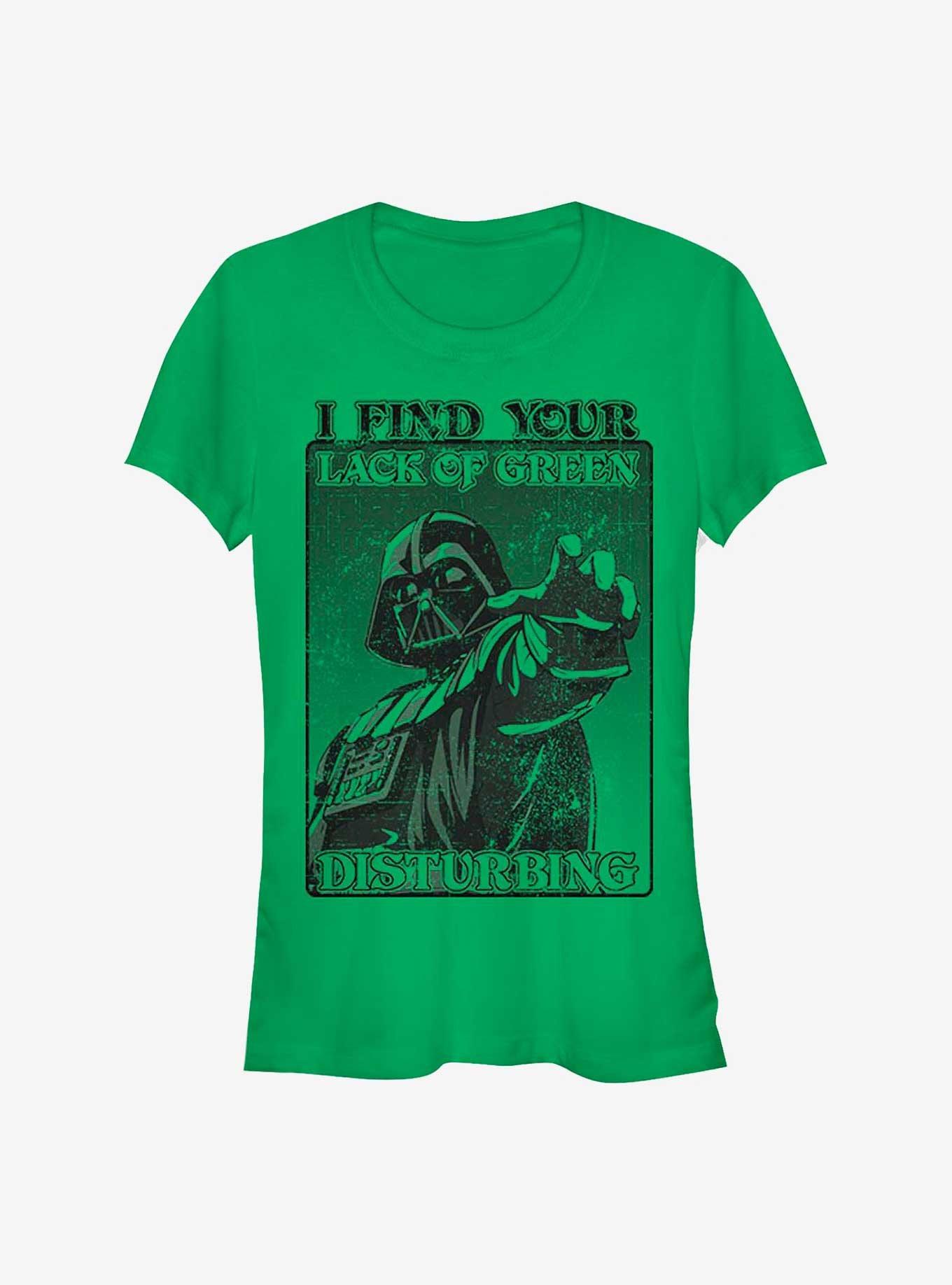 Star Wars Darth Vader Mean Green Girls T-Shirt