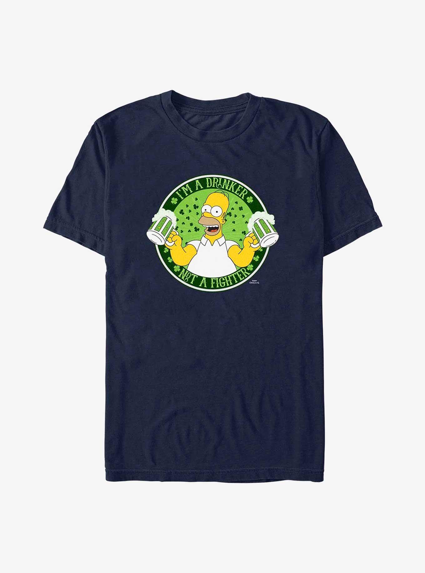 The Simpsons Homer I'm A Drinker T-Shirt, NAVY, hi-res