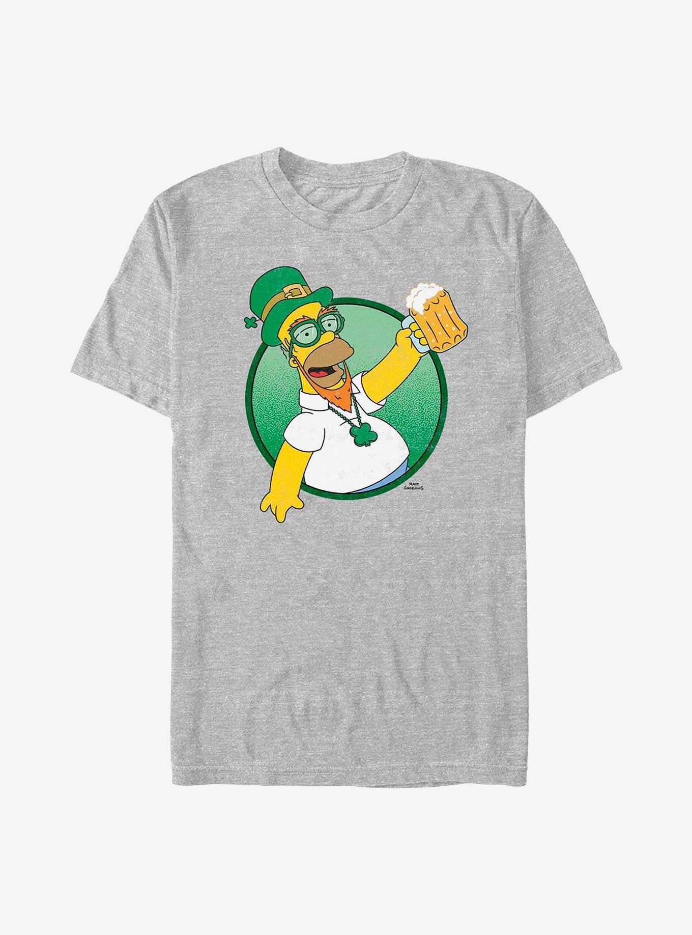 The Simpsons Homer Leprechaun T-Shirt, ATH HTR, hi-res
