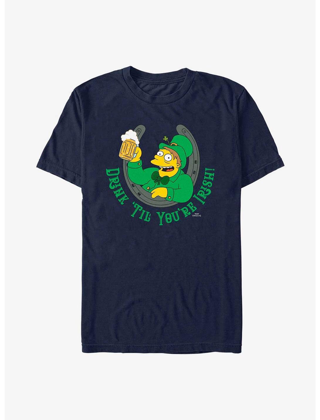 The Simpsons Horseshoe T-Shirt, NAVY, hi-res