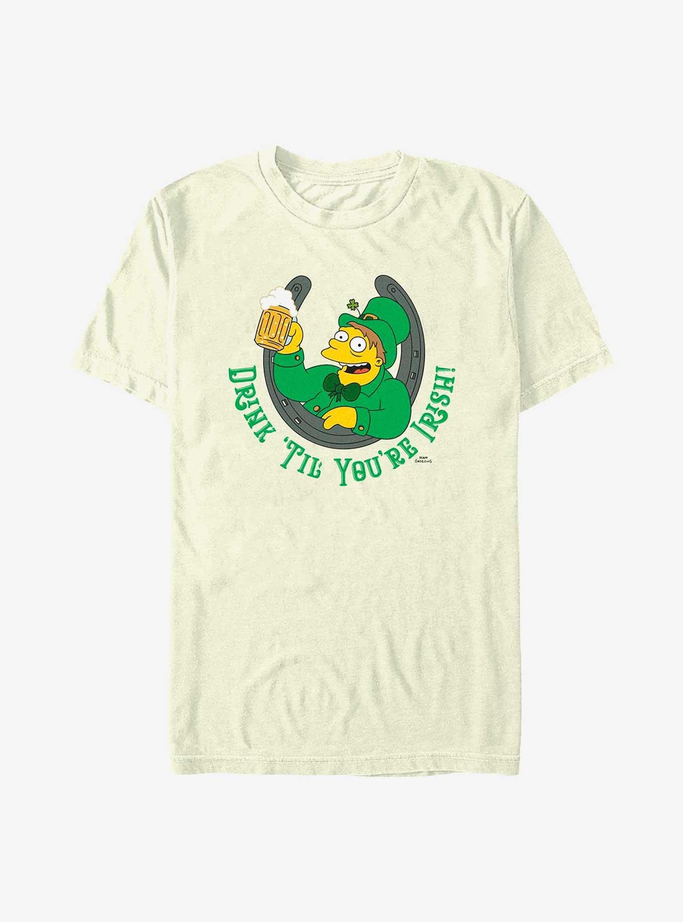 The Simpsons Irish Horseshoe T-Shirt, NATURAL, hi-res