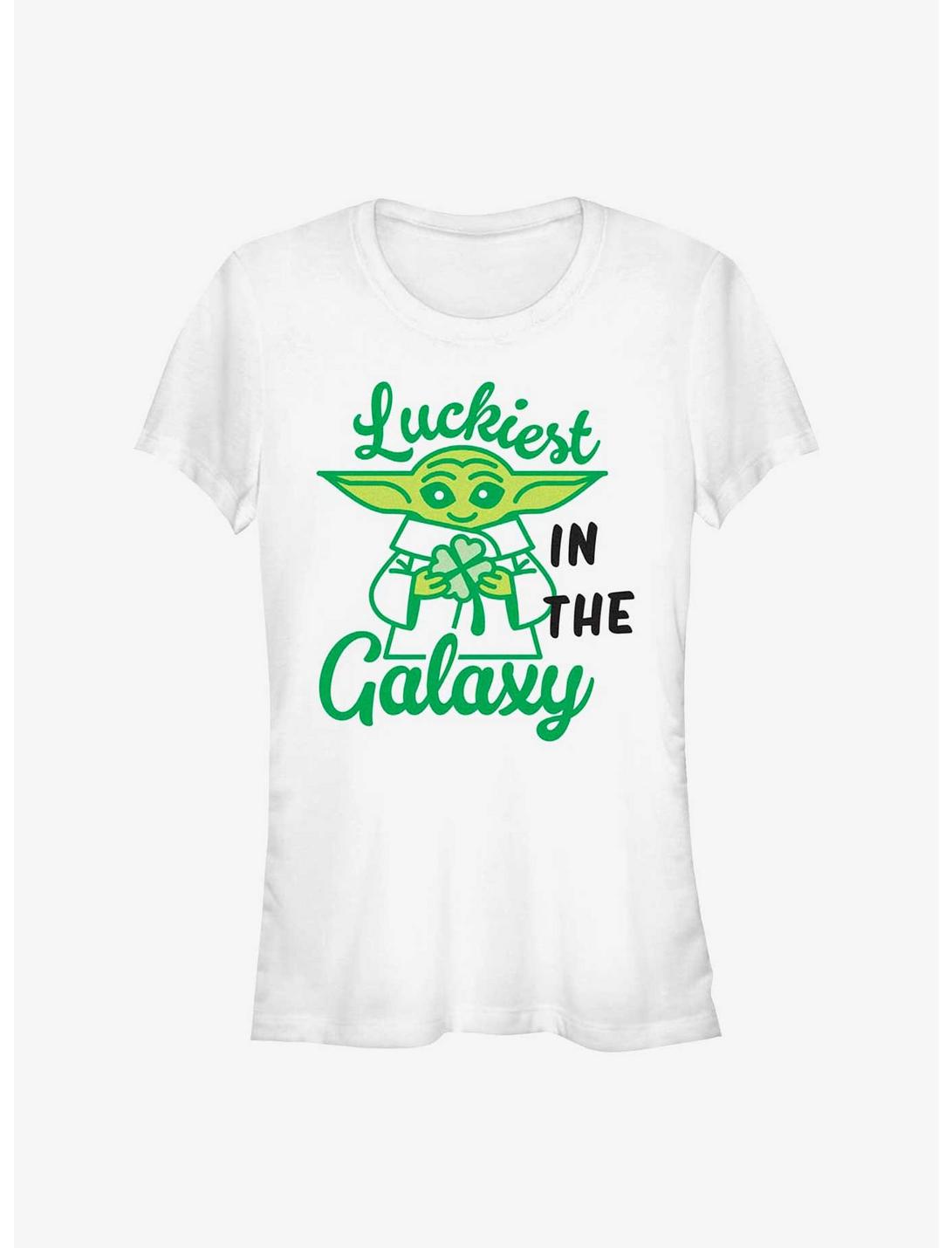Star Wars The Mandalorian Lucky Galaxy Girls T-Shirt, WHITE, hi-res