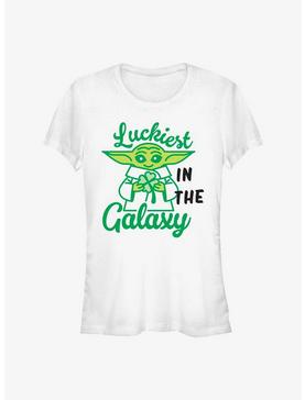 Star Wars The Mandalorian Lucky Galaxy Girls T-Shirt, WHITE, hi-res