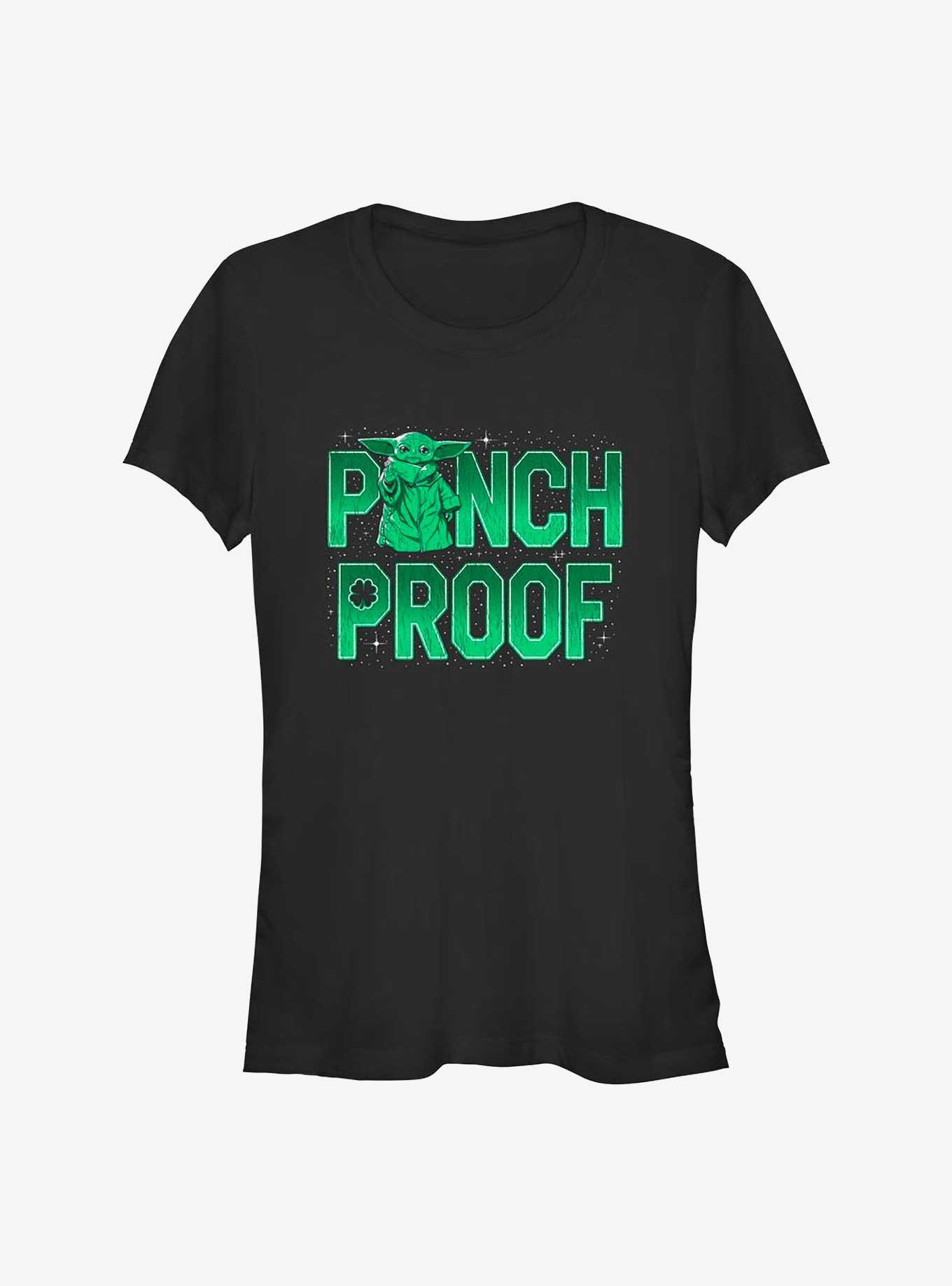 Star Wars The Mandalorian The Child Pinch Proof Girls T-Shirt, BLACK, hi-res