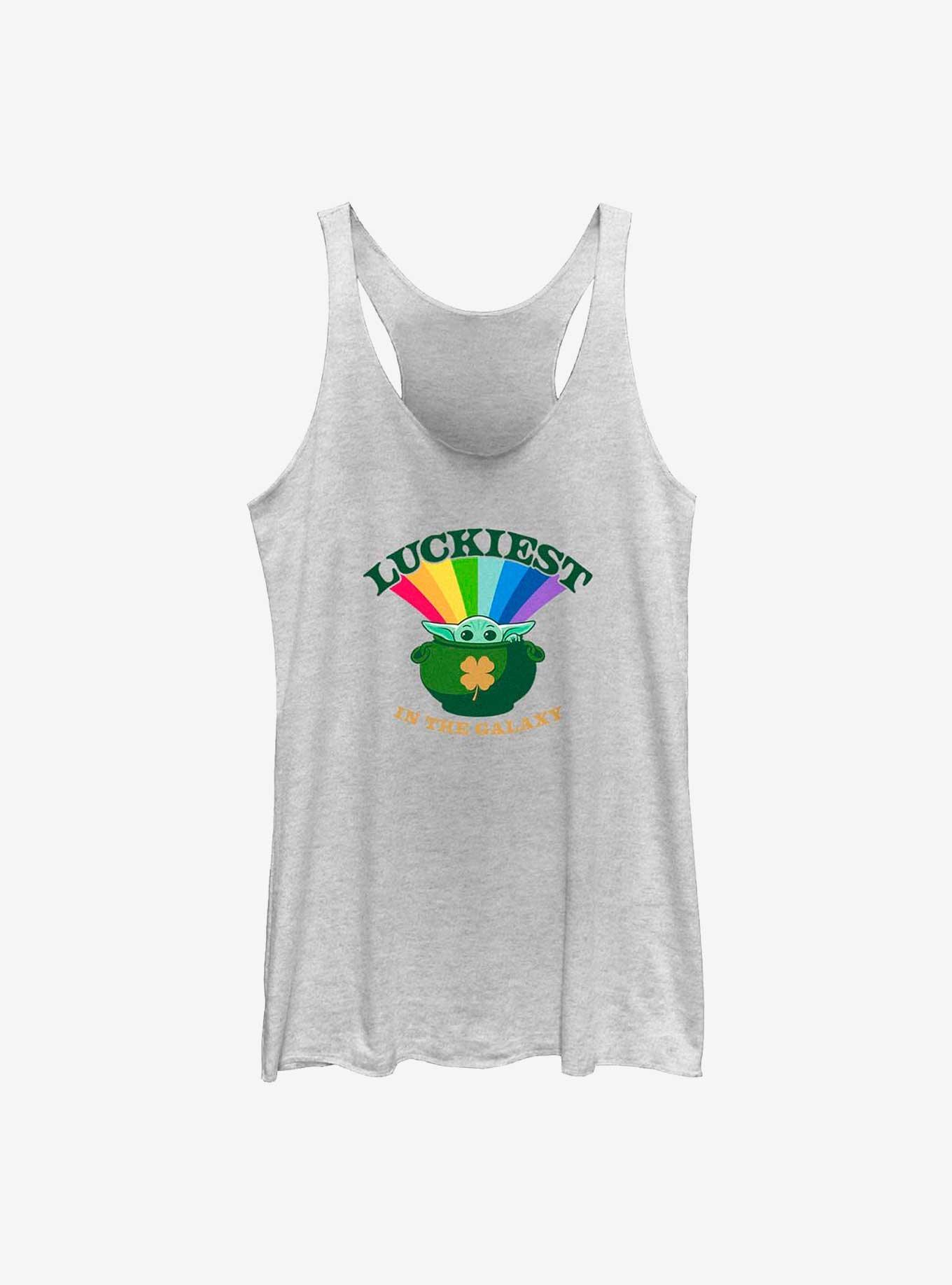 Star Wars The Mandalorian The Child Pot Girls Tank, WHITE HTR, hi-res