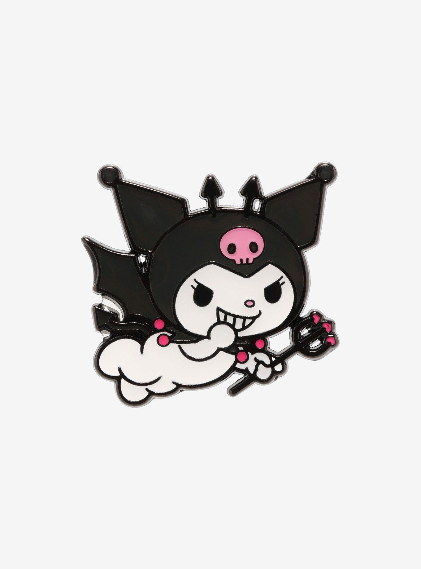 Kuromi Mischievous Enamel Pin, Hot Topic