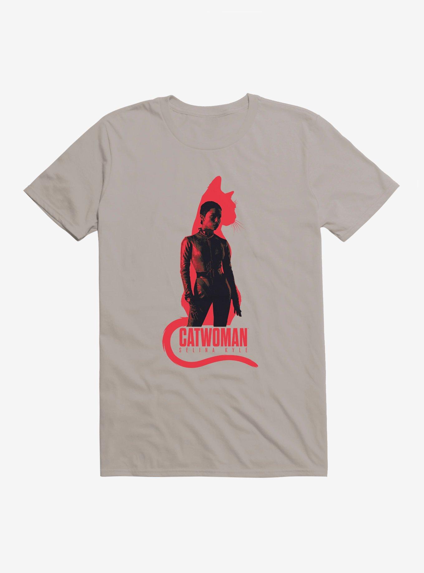 DC Comics The Batman Cat Woman T-Shirt, LIGHT GREY, hi-res