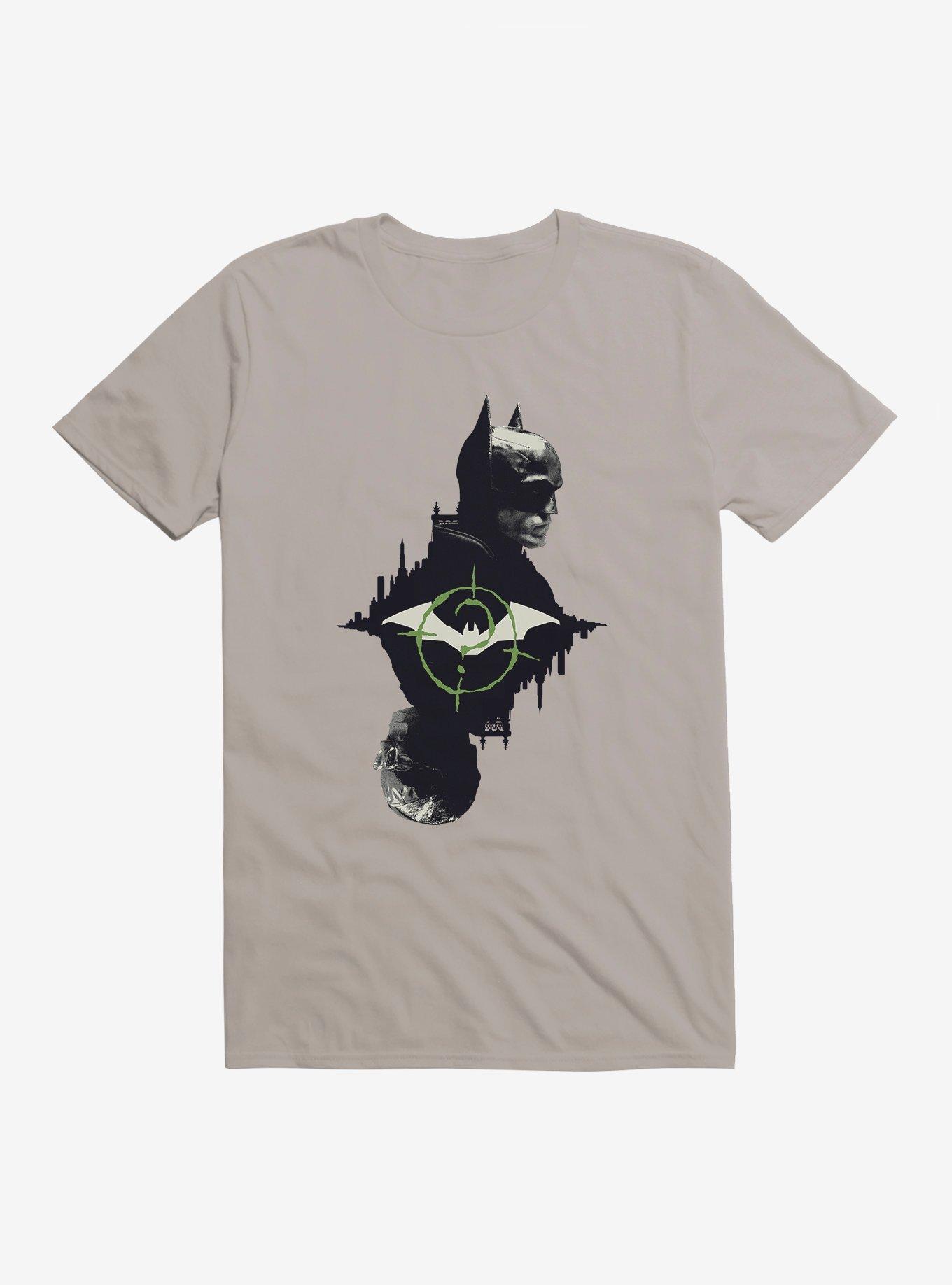 DC Comics The Batman Question Target T-Shirt, LIGHT GREY, hi-res
