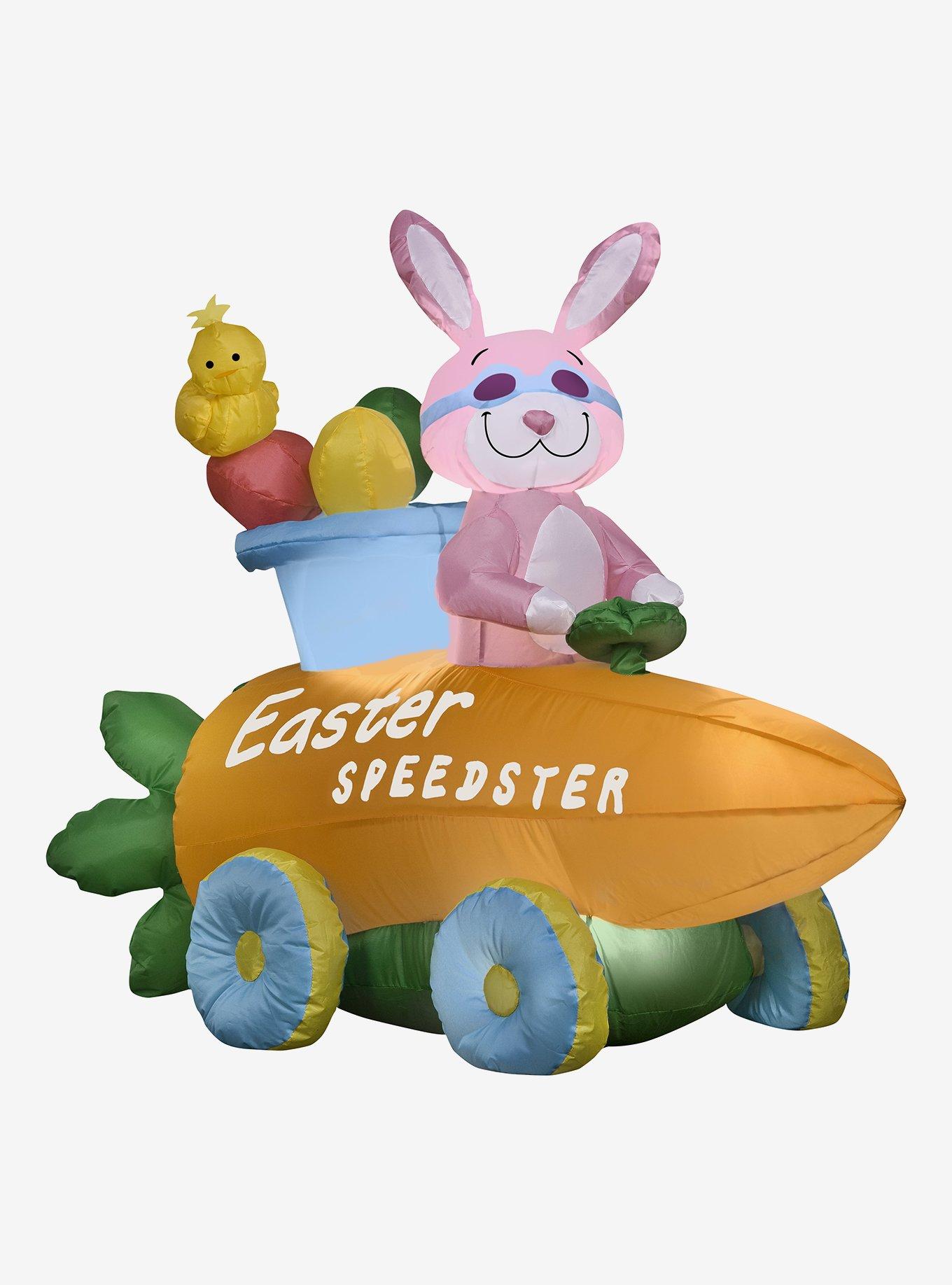 Airblown Inflatable Easter Bunny Speedster, , hi-res