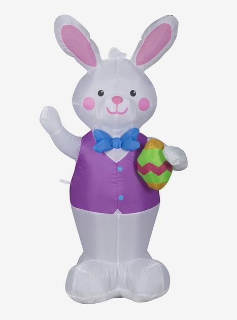 Airblown Inflatable Easter Bunny with Decorated Egg | Hot Topic