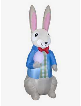 Airblown Inflatable Dapper Easter Bunny with Egg, , hi-res