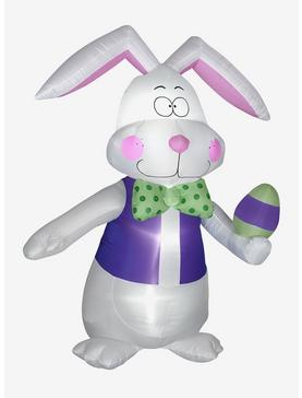 Airblown Inflatable White Bowtie Bunny with Vest, , hi-res
