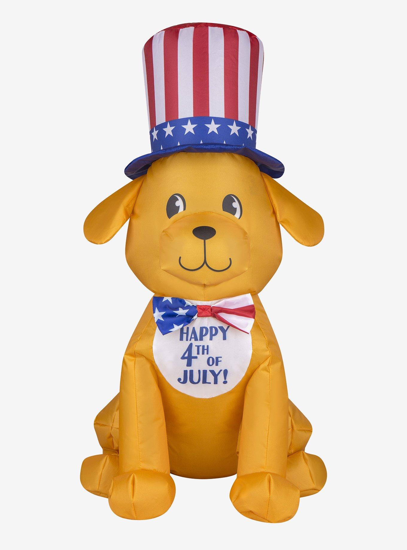 Airdorable Airblown Inflatable Patriotic Dog, , hi-res