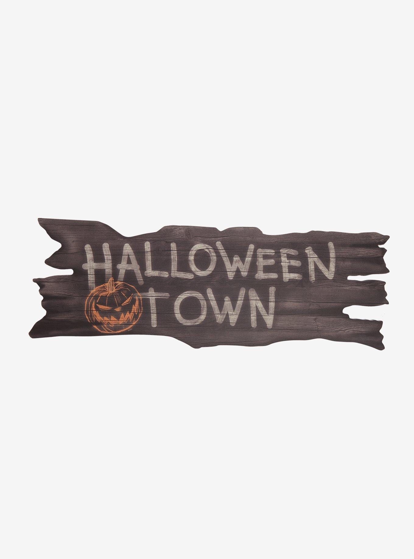 The Nightmare Before Christmas Halloween Town Faux Wood Sign, , hi-res