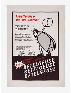 Beetlejuice Vintage News Ad Canvas Wall Art, , hi-res