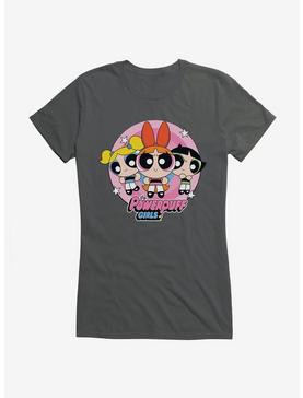 Powerpuff Girls Heroine Stance Girls T-Shirt, CHARCOAL, hi-res