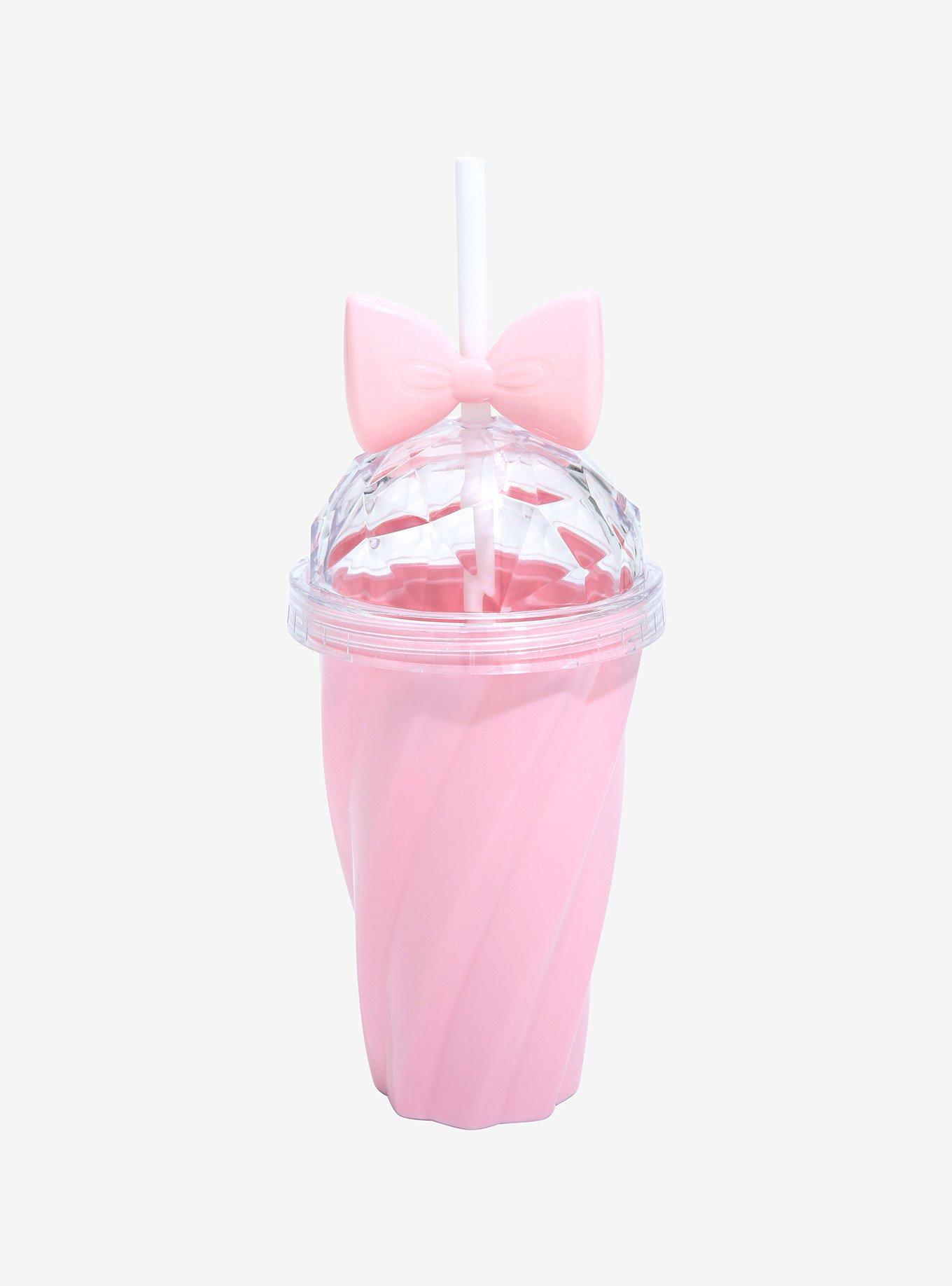 Pink Bow Dome Acrylic Travel Cup, , hi-res