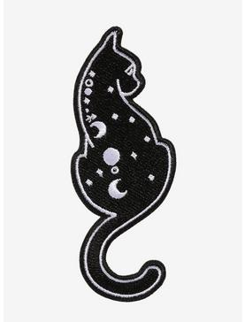 Celestial Moon Phase Black Cat Patch, , hi-res