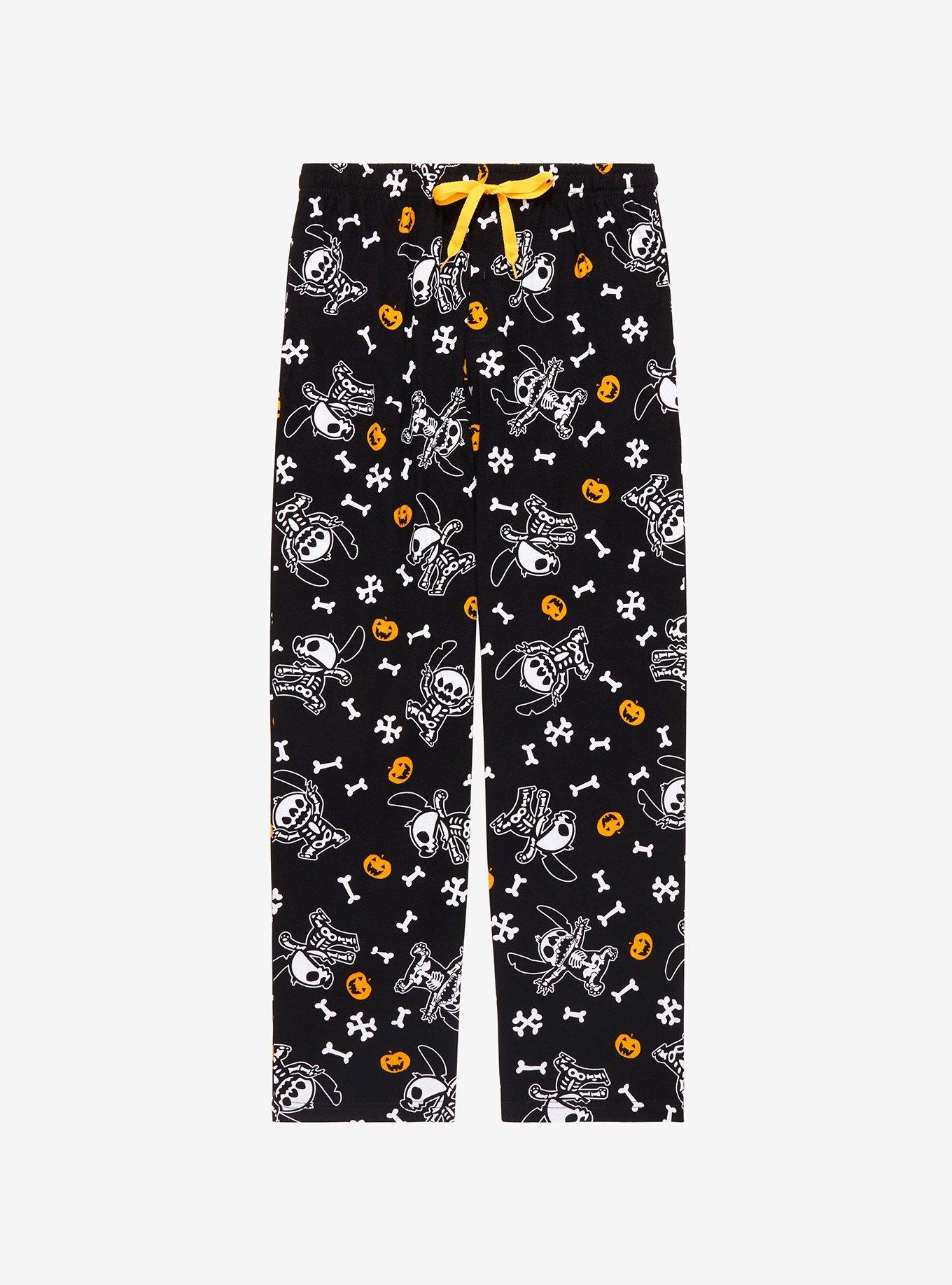 Orange & Black Skeleton PJ Pants Women's Pajama Pants Halloween Print PJ  Pants Halloween Gift for Her Lounge Wear Pants Skeleton Sleep Pants -   Canada