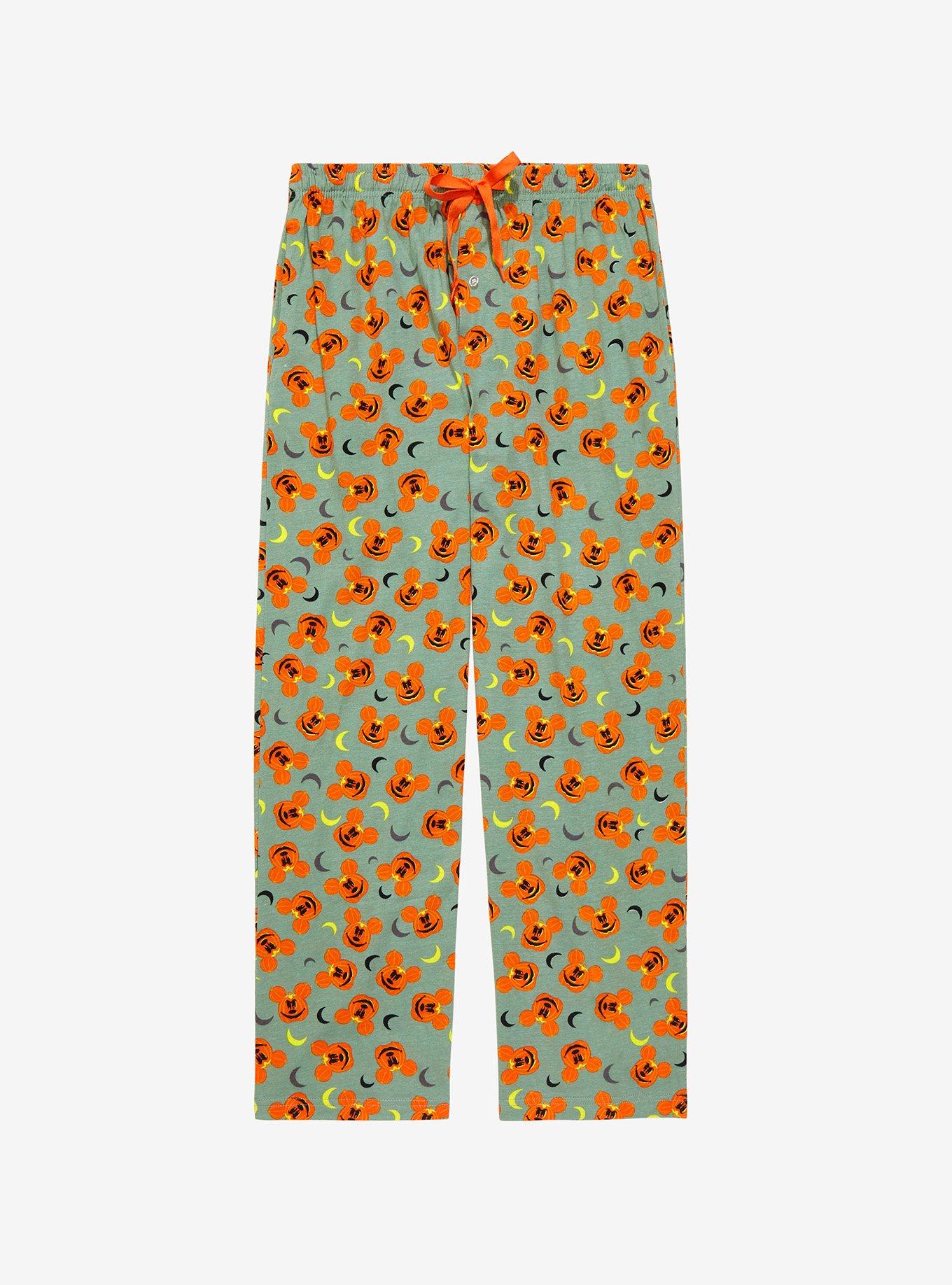 Disney Mickey Mouse Jack-O'Lantern Allover Print Sleep Pants