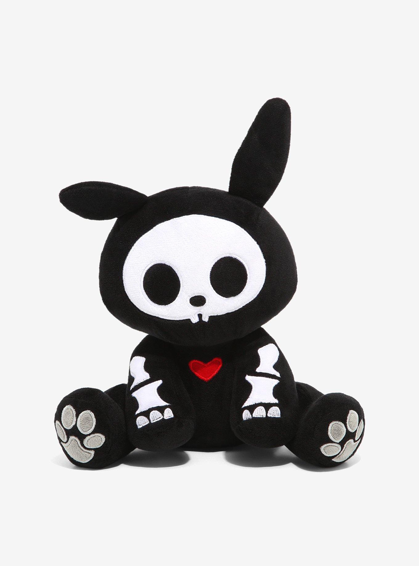 Halloween Bunny Plush Skeleton Rabbit Plush Spooky Goth Plush