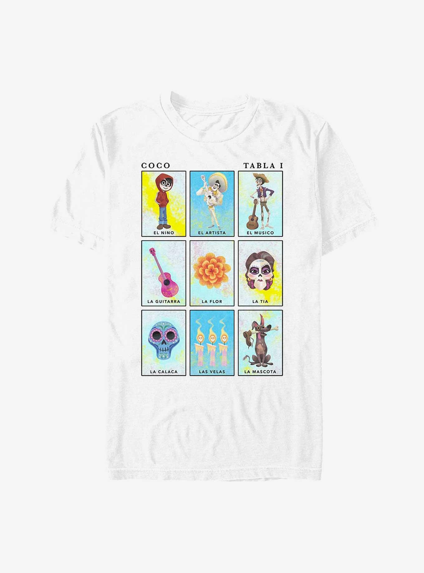 Extra Soft Disney Pixar Coco Character Cards T-Shirt