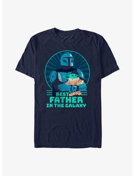 Star Wars The Mandalorian The Child Best Father Extra Soft T-Shirt, NAVY, hi-res