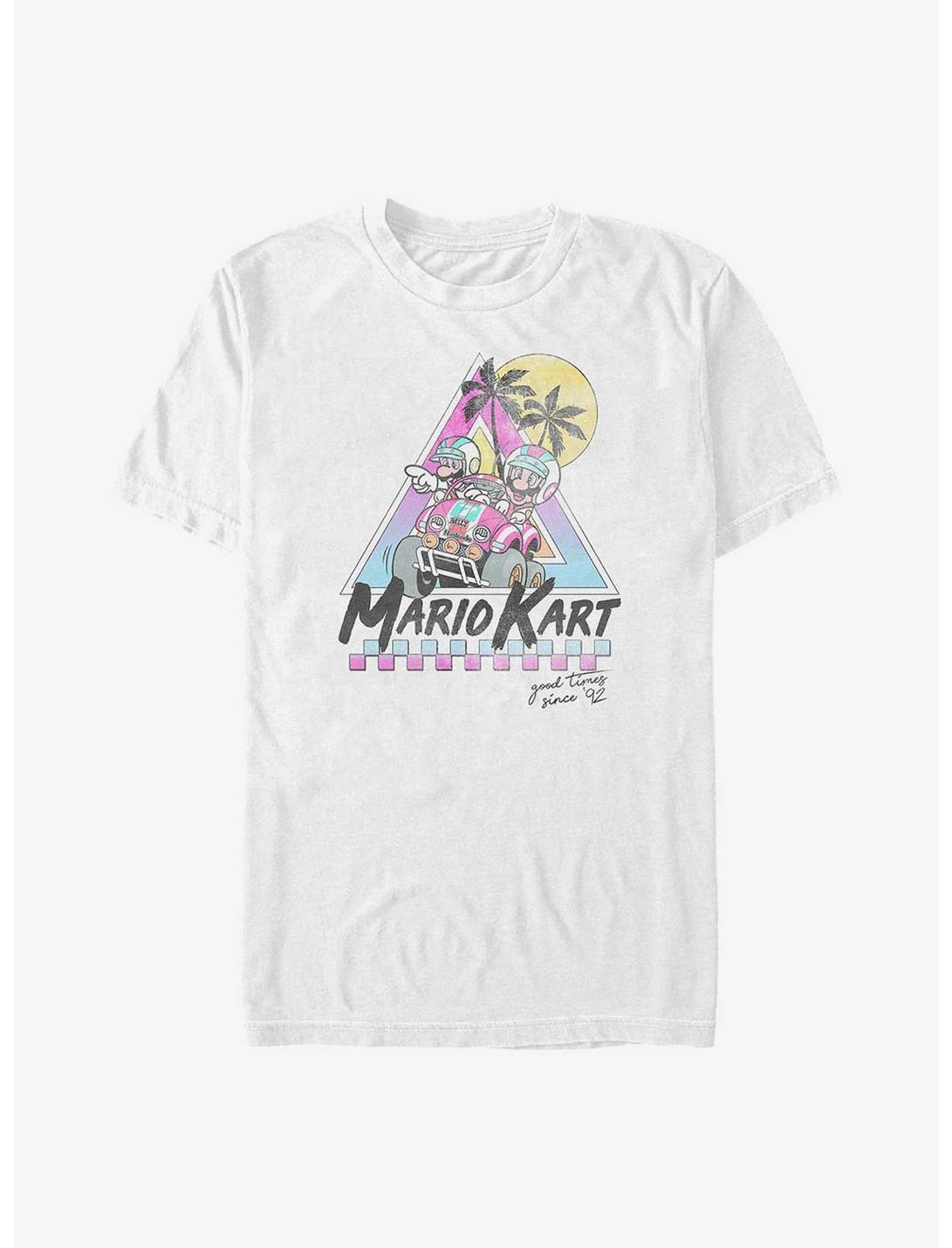 Extra Soft Nintendo Mario Kart Beach Race T-Shirt, WHITE, hi-res