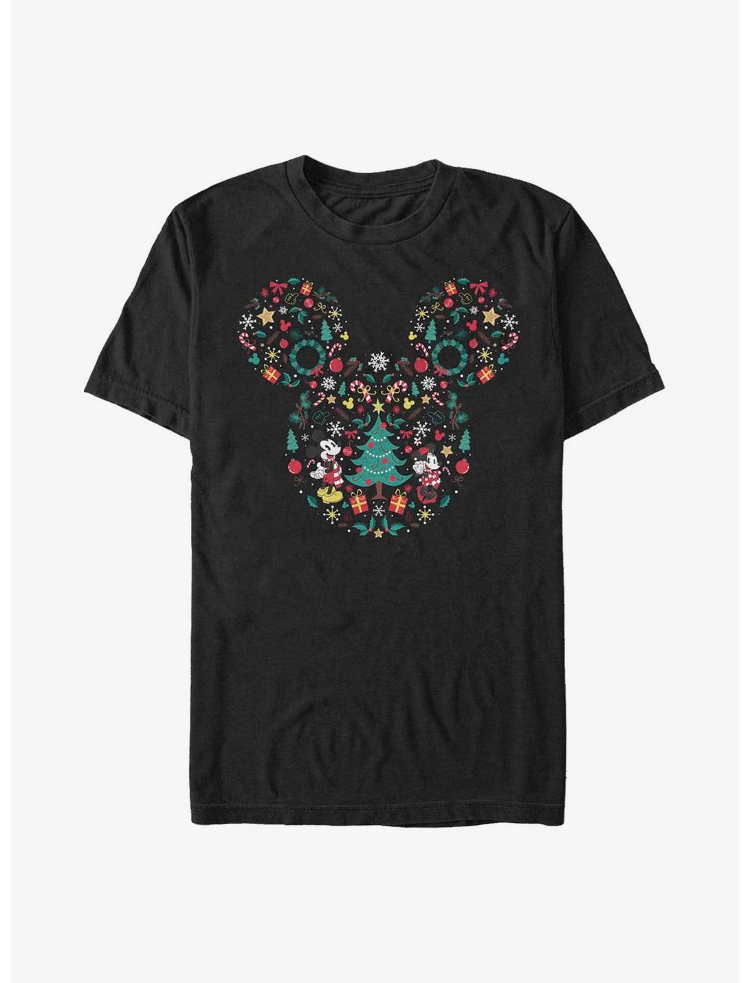 Extra Soft Disney Mickey Mouse & Minnie Mouse Icon Ear Fill T-Shirt, BLACK, hi-res