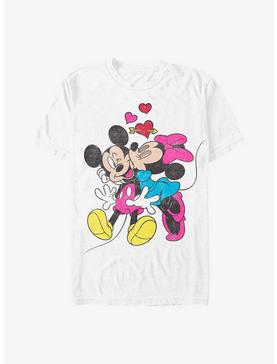 Extra Soft Disney Mickey Mouse & Minnie Mouse Love T-Shirt, WHITE, hi-res