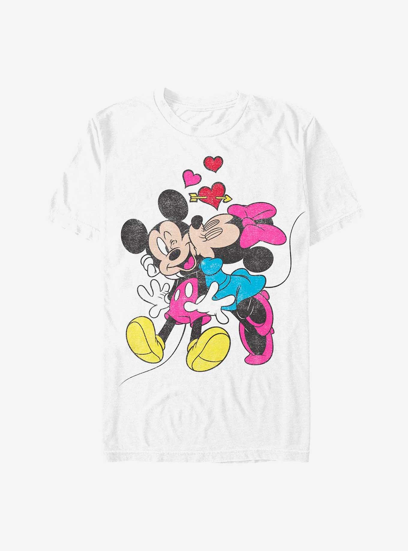 Disney Mickey Mouse & Minnie Mouse Love Extra Soft T-Shirt, WHITE, hi-res