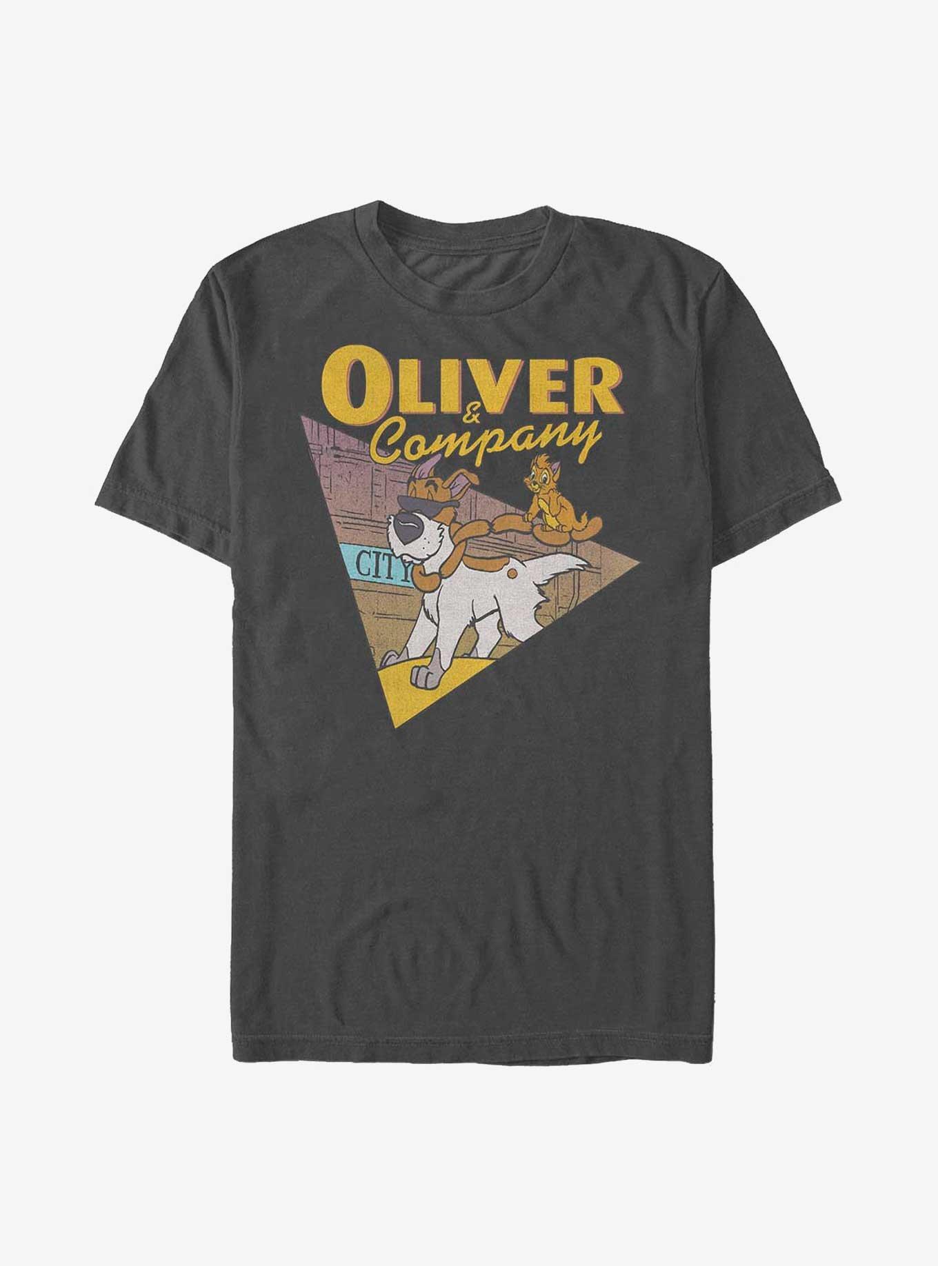 Extra Soft Disney Oliver & Company Best Buds T-Shirt, CHARCOAL, hi-res