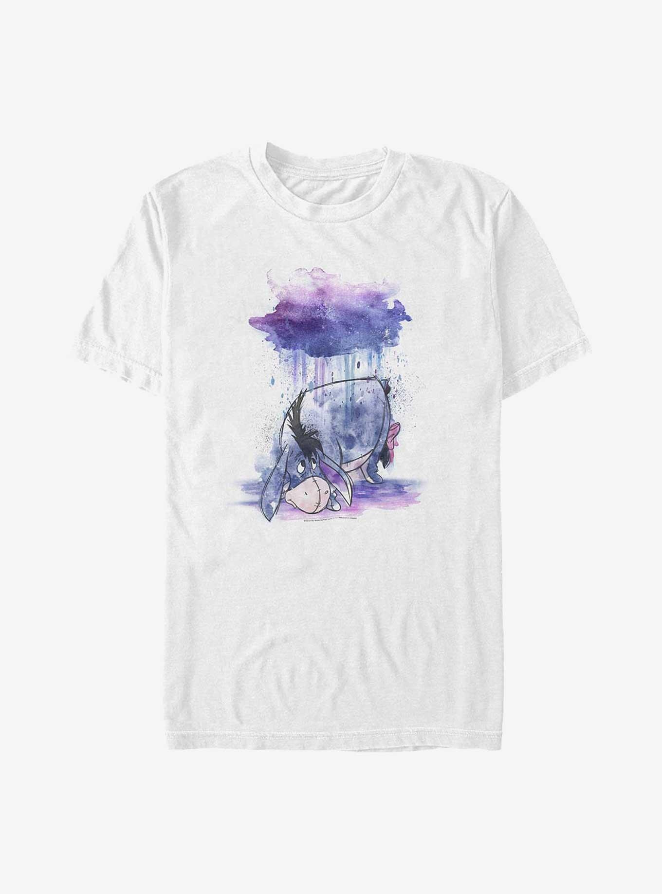 Extra Soft Disney Winnie The Pooh Watercolor Eeyore T-Shirt, WHITE, hi-res