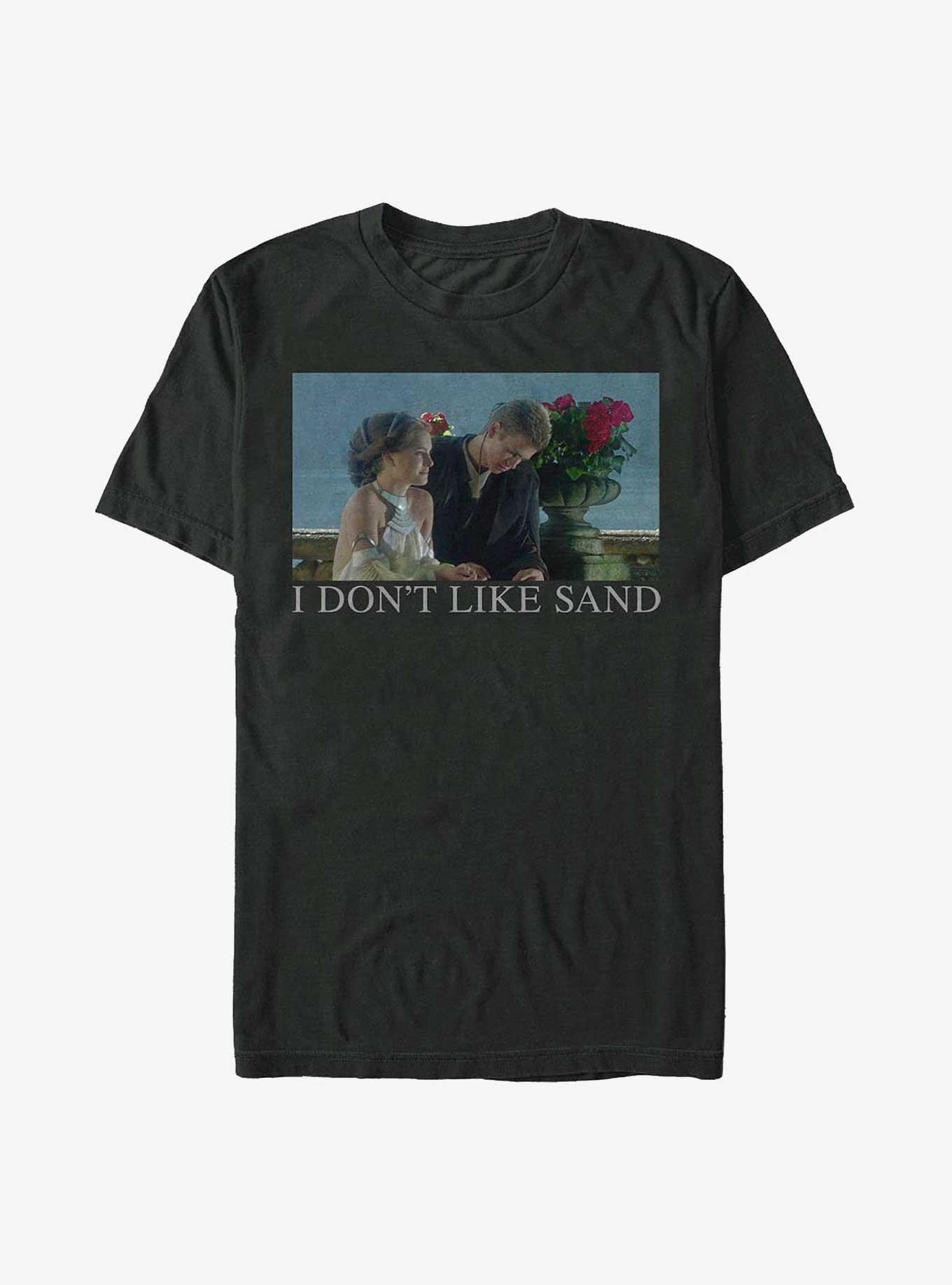 Extra Soft Star Wars I Don't Like Sand T-Shirt, BLACK, hi-res