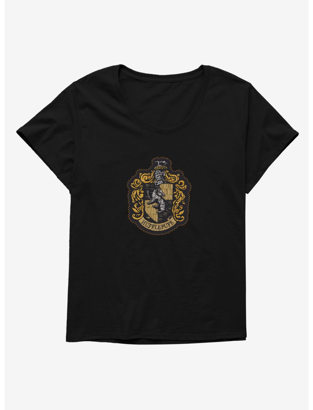 Harry Potter Hufflepuff Patch Womens T-Shirt Plus Size, , hi-res