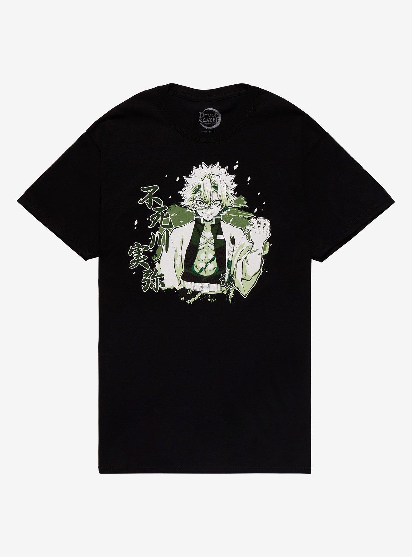 Demon Slayer: Kimetsu No Yaiba Sanemi T-Shirt, BLACK, hi-res