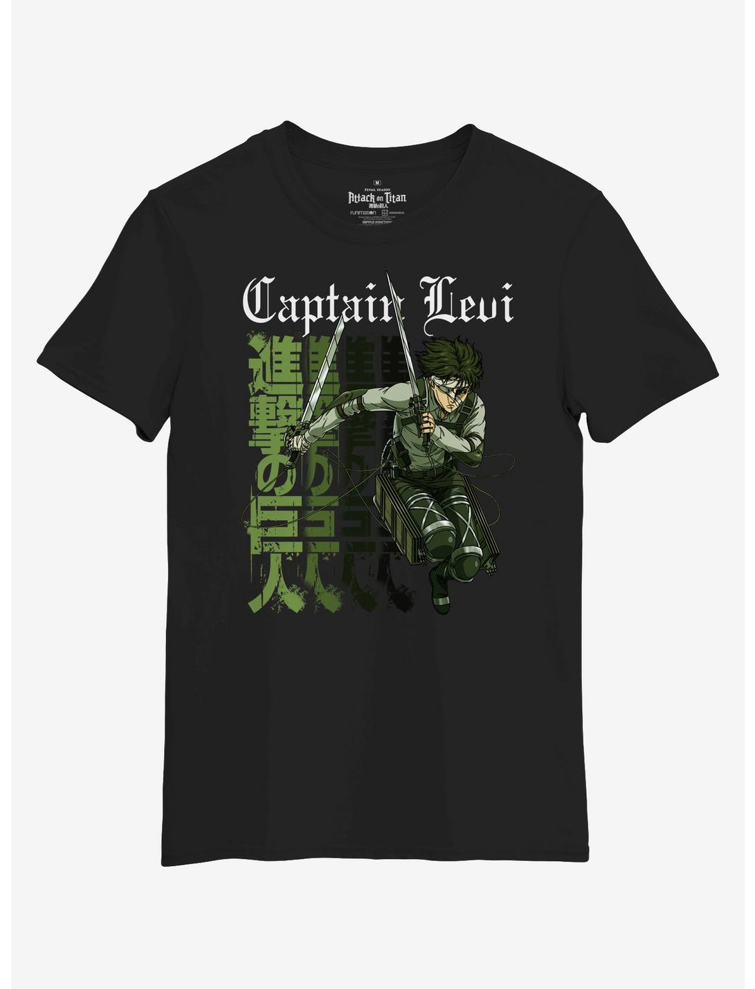 Controle troon solo Attack On Titan Final Season Captain Levi T-Shirt | Hot Topic