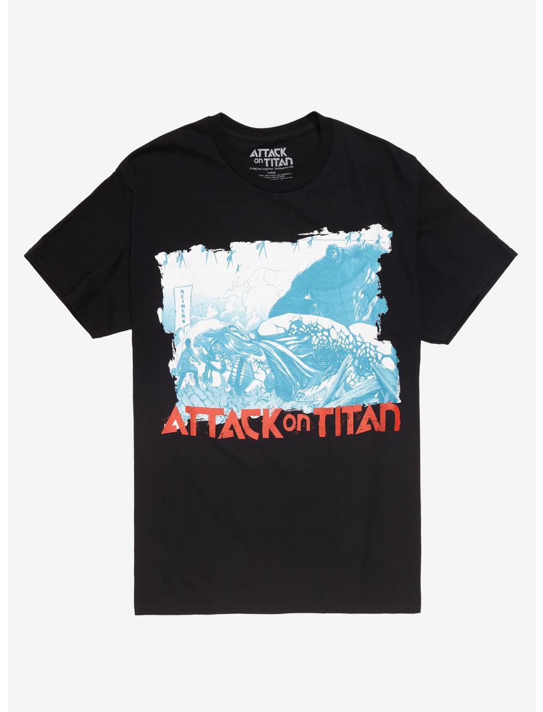 Attack On Titan Armor & Beast Titan T-Shirt, BLACK, hi-res